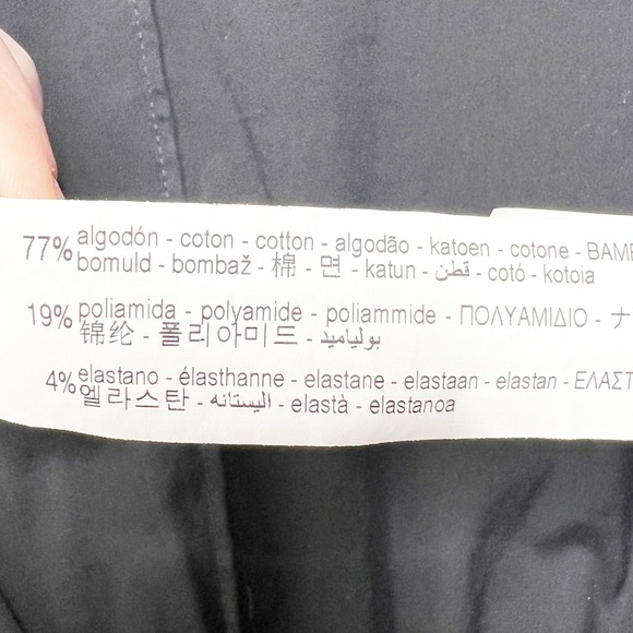 ZARA WOMAN Black Wrap Tie Front Cascading Ruffle High-Low Tunic Top Size Medium - Picture 8 of 8